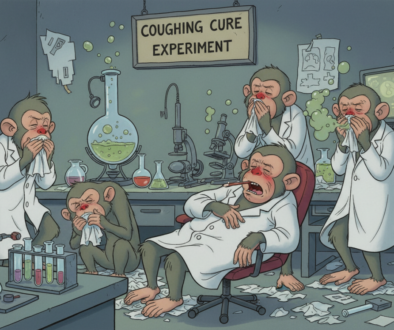 singes malades dessin animé