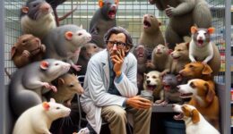 Chercheur dans une cage