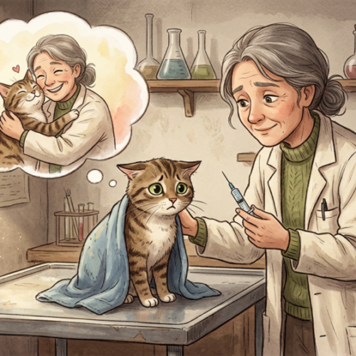 chat triste veterenaire